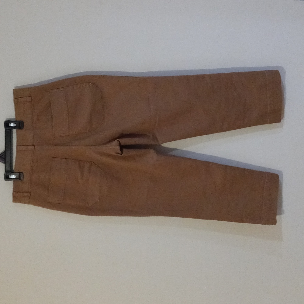Everlane Tan Organic Cotton Wide Leg Cropped Pants - Picture 2 of 4